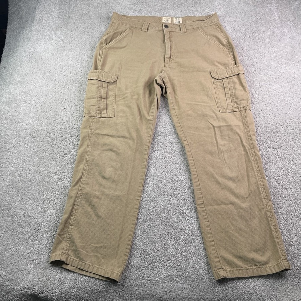 RedHead Cargo Pants Mens 34x30 Tan Ripstop Utility Outdoor Workwear Gorpcore